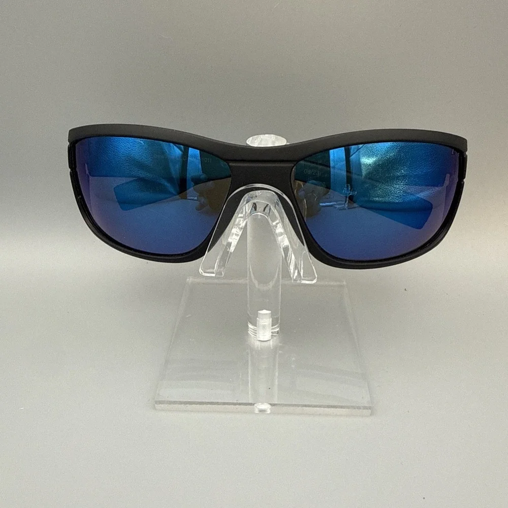 Beeline Authentic Fishing Cycling Sports Polarized   Blue /Black Wrep Sunglasses